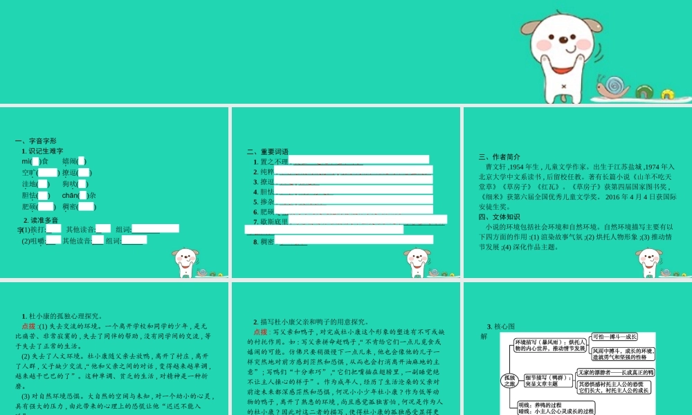 九年级语文上册 第四单元 16 孤独之旅课件 新人教版 课件