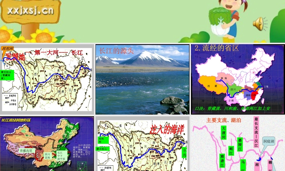 八年级地理上册 第第二章第三节(长江)课件 湘教版 课件