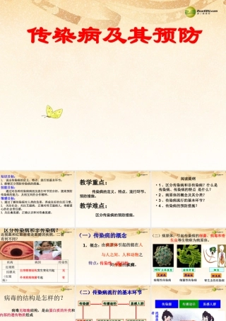 八年级生物下册 第五章 传染病及其预防改配套课件 鲁科版 课件