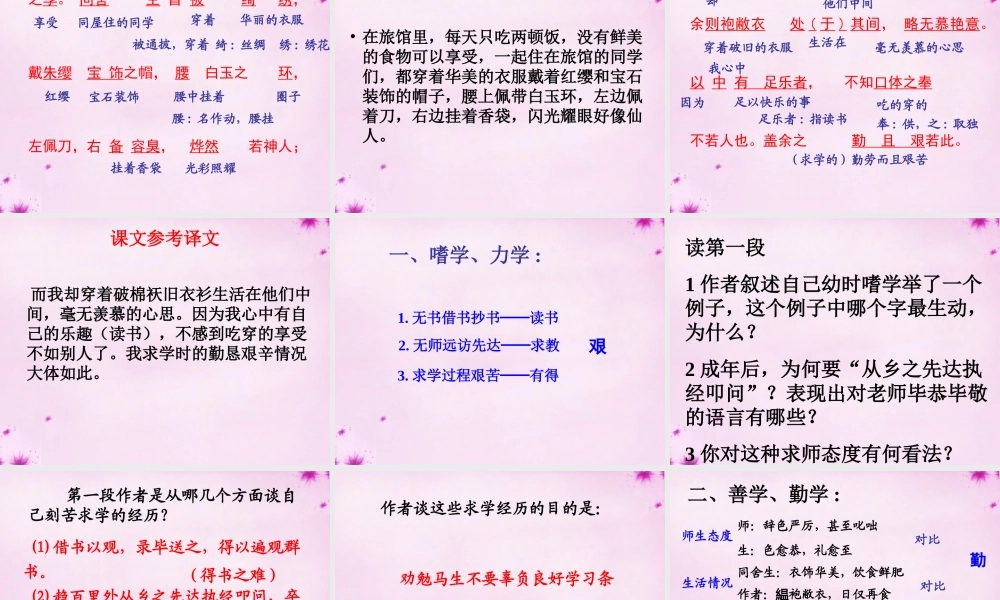 中学八年级语文下册 24 送东阳马生序课件 新人教版 课件