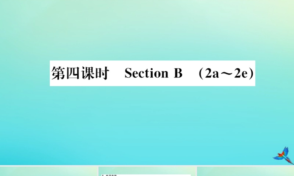 九年级英语全册 Unit 7 Teenagers should be allowed to choose their own clothes(第4课时)习题课件 (新版)人教新目标版 课件