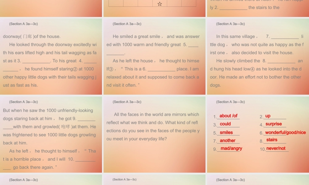 九年级英语全册 Unit 10 You re supposed to shake hands Tuesday复现式周周练课件 (新版)人教新目标版 课件