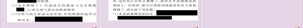 中考化学复习 第二编 重点题型突破篇 专题4 理化综合填空题(精讲)课件