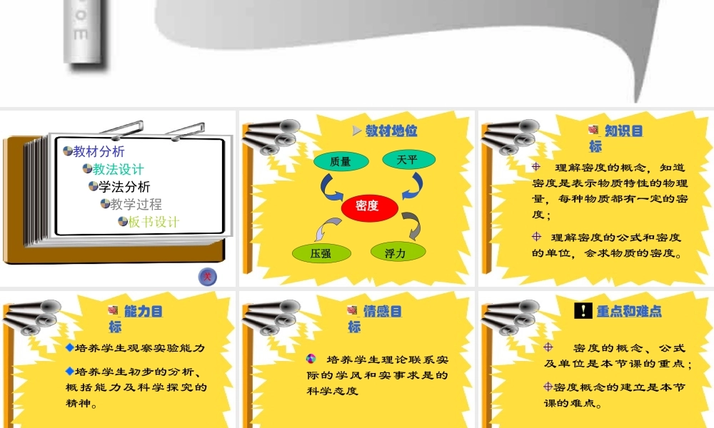 新课标初三物理密度 课件