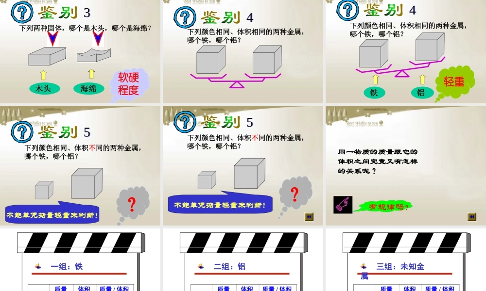 新课标初三物理密度 课件