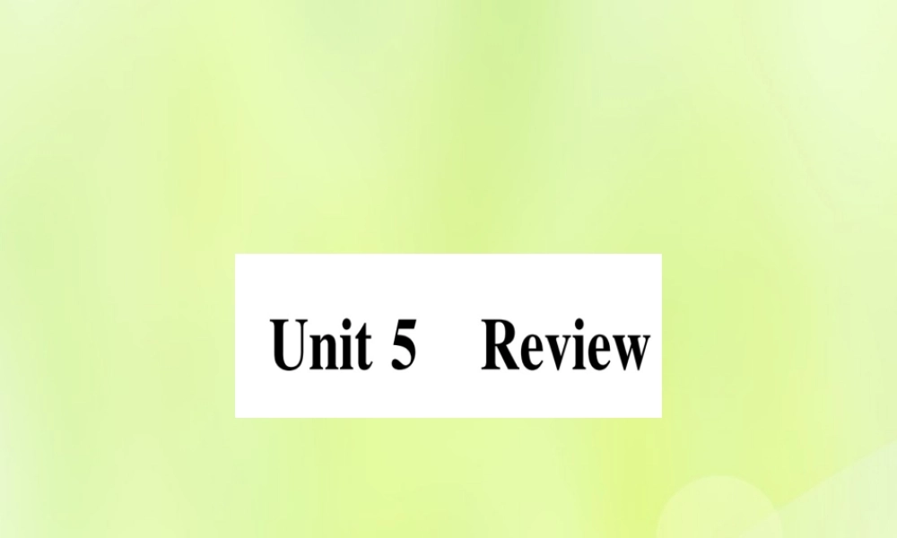 七年级英语上册 Unit 5 Family and Home Review课件 (新版)冀教版 课件