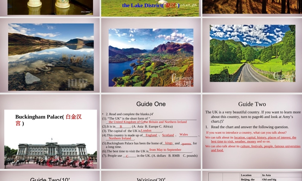 八年级英语下册 Unit 3 Online tours Task课件 (新版)牛津版 课件