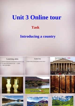 八年级英语下册 Unit 3 Online tours Task课件 (新版)牛津版 课件