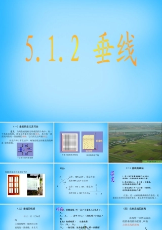 中学七年级数学下册 5.1.2 垂线课件 新人教版 课件
