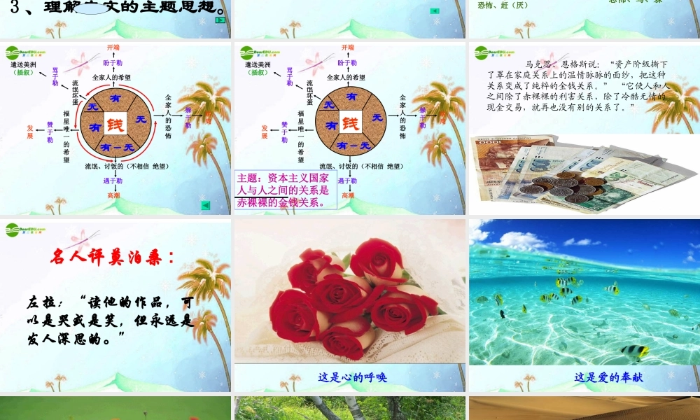 九年级语文上册(我的叔叔于勒)优秀课件(36页) 人教新课标版 课件