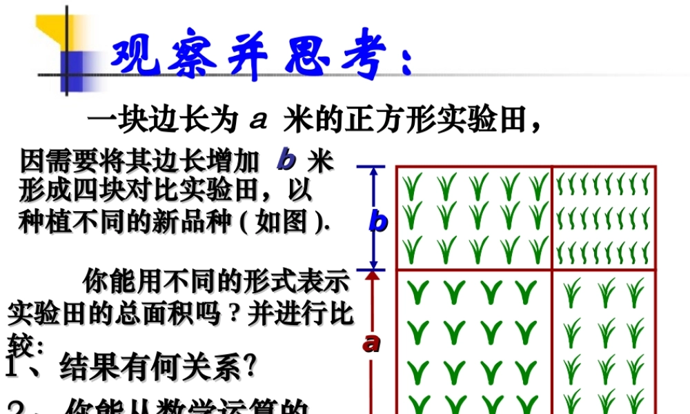 七年级数学下册 9-4(乘法公式)课件 苏科版 课件