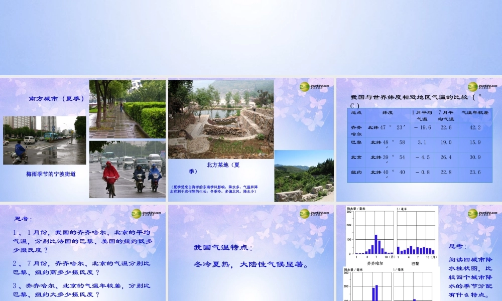 八年级地理上册 2.4 气候的基本特征课件 商务星球版 课件