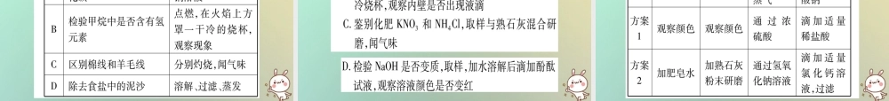 中考化学准点备考复习 第二部分 题型专题突破 专题7 实验方案的设计与评价课件 新人教版 课件