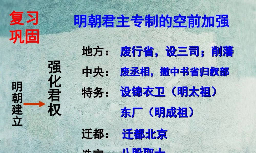 中学七年级历史下册 第16课 中外的交往与冲突课件 新人教版 课件