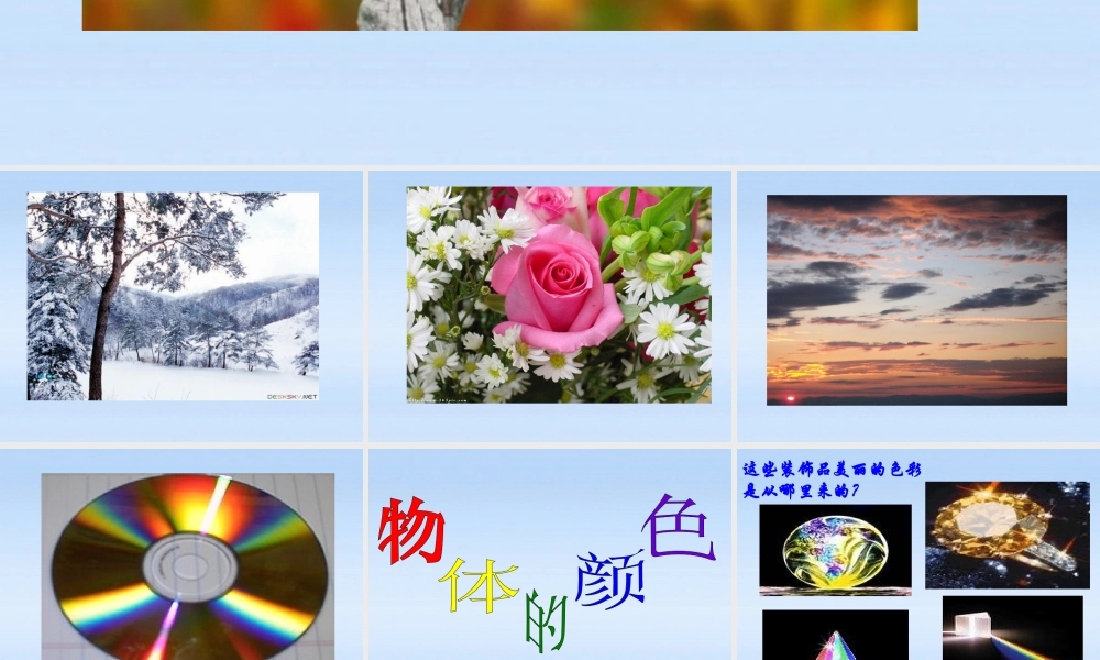 八年级物理上册 第五章第五节物体的颜色课件 北师大版 课件