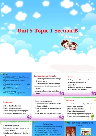 八年级英语下册 Unit5 Topic1 Section B课件 仁爱版 课件
