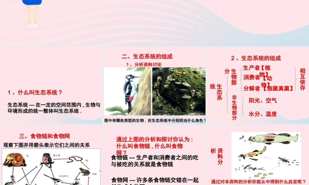七年级生物上册 第一单元 第二章 第二节 生物与环境组成生态系统课件 (新版)新人教版 七年级生物上册 第一单元 第二章 第二节 生物与环境组成生态系统素材 (新版)新人教版-2