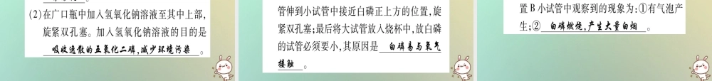 中考化学准点备考复习 第一部分 教材系统复习 第7讲 燃料及其利用复习作业课件 新人教版 课件