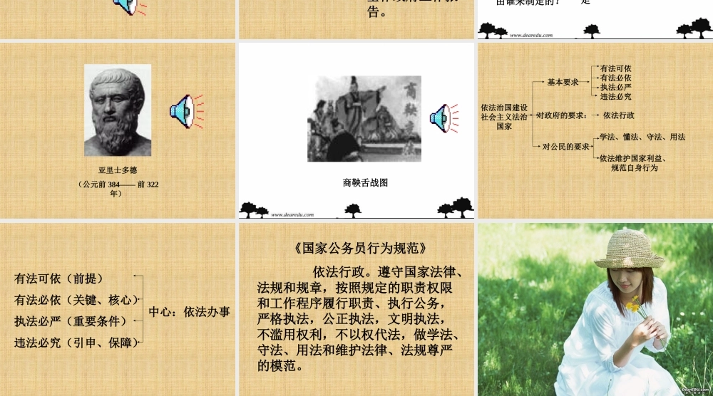 人教版初三政治人民当家作主的法治国家1 课件