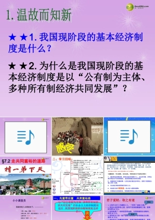九年级政治全册 第七课第2框 走共同富裕的道路课件 新人教版 课件
