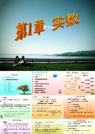 八年级数学上册 第一章实数复习 课件 湘教版 课件