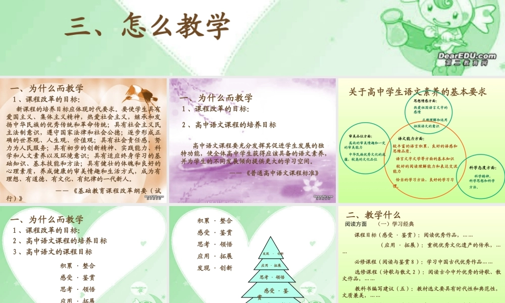 广东省深圳市语文教学培训 课件