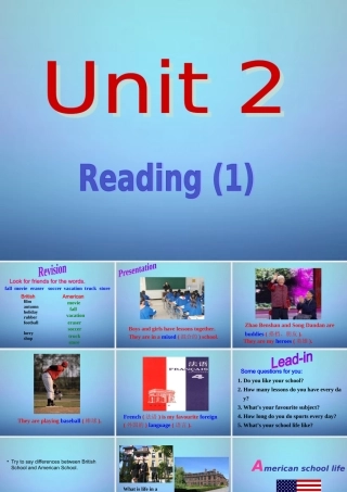 八年级英语上册 Unit 2 School life Reading 1课件 (新版)牛津版 课件