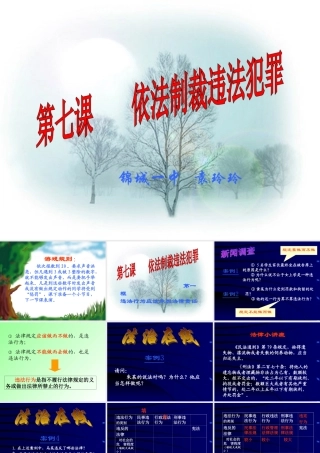 八年级政治 违法行为要承担法律责任课件 新课标 人教版 课件