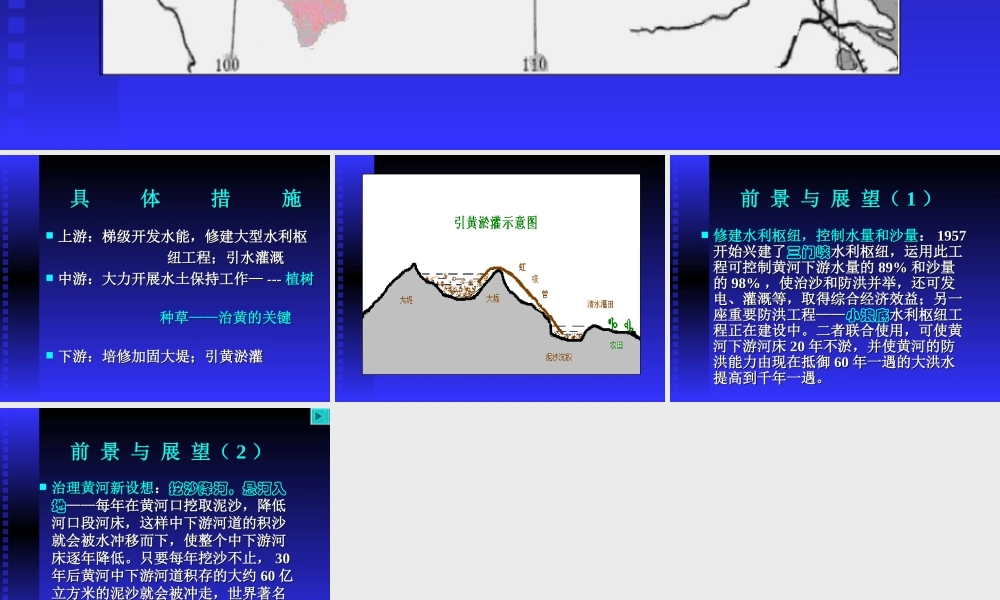 八年级地理 黄河的治理与开发课件