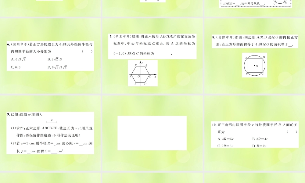 九年级数学上册 第二十四章 圆 241 圆的有关性质 243 正多边形和圆课件 (新版)新人教版 课件