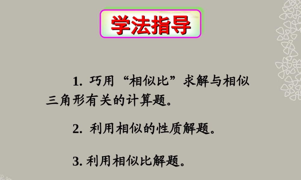 山东省东营市七年级数学(相似)复习课件  人教新课标版 课件