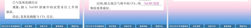 中考化学复习 第1编 教材知识梳理篇 第6单元 碳和碳的氧化物(精讲)课件
