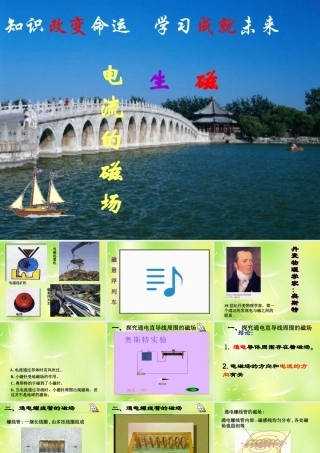 九年级物理上册 72 电流的磁场课件 (新版)教科版 课件