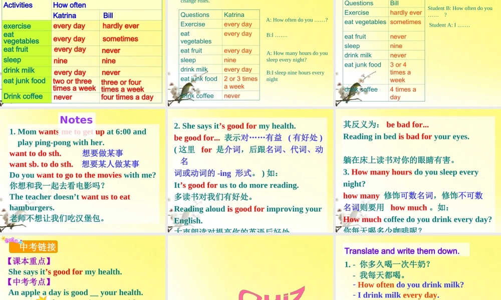 八年级英语上册 Unit1sectionBperiod课件 人教新目标版 课件