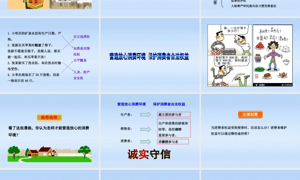 八年级政治上册 第9课第3框做个聪明的消费者课件 山东人民版 课件