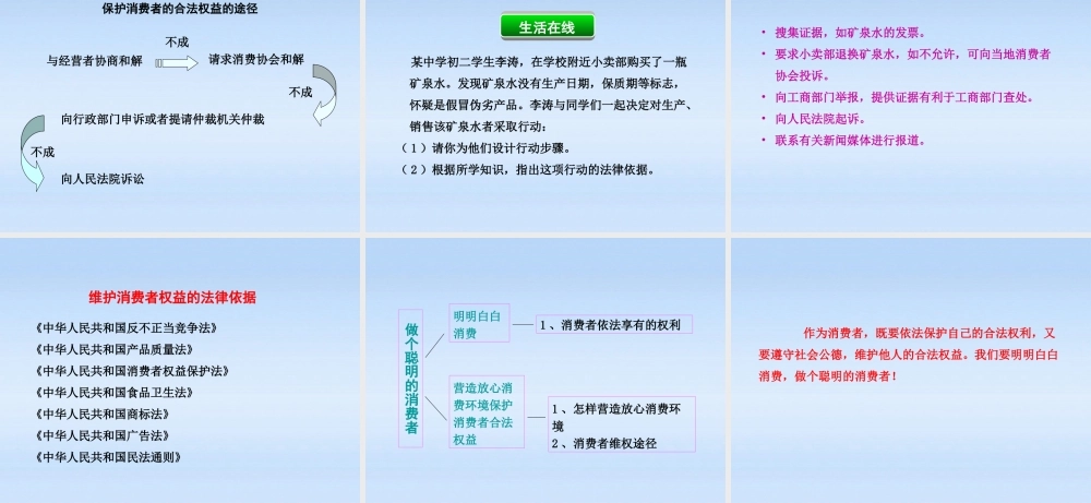 八年级政治上册 第9课第3框做个聪明的消费者课件 山东人民版 课件
