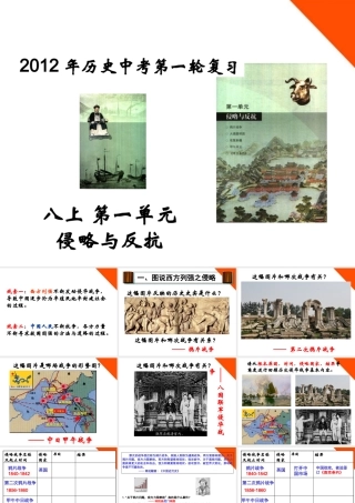 中考历史一轮复习 侵略与反抗课件