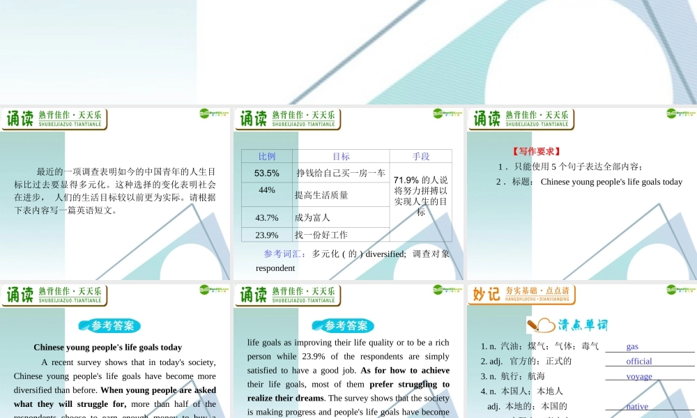 广东省高三英语 M1 Unit 2 English around the world复习课件 新人教版 课件