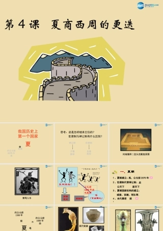 中考历史(夏商周的更迭)复习课件2 课件