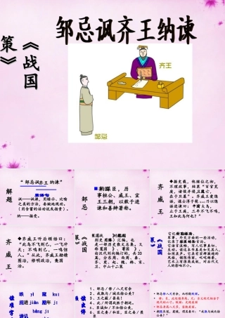 九年级语文下册 622(邹忌讽齐王纳谏)教学课件 新人教版 课件