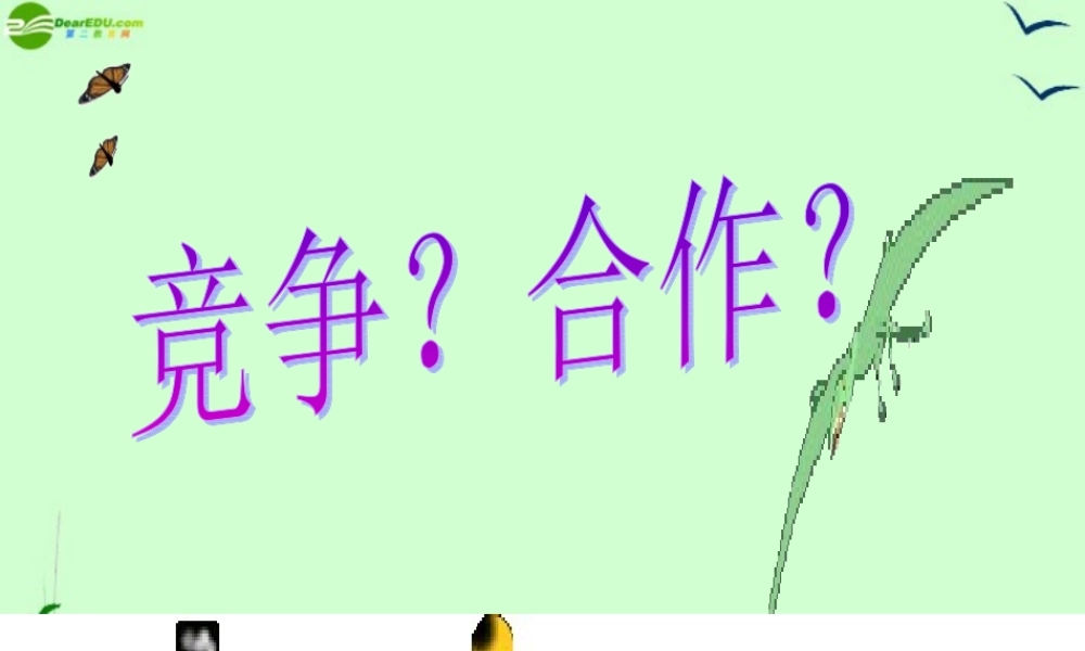 八年级政治上册 第四单元第八课第一框(竞争 合作)课件 人教新课标版 课件