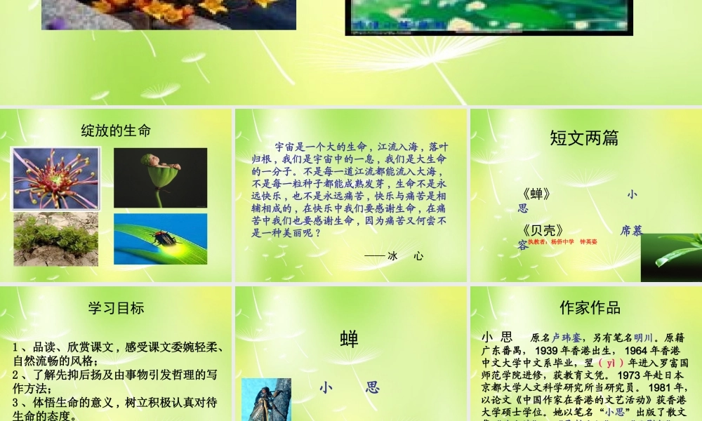 中学七年级语文上册 18 短文两篇课件 (新版)新人教版 课件