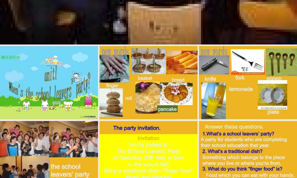 九年级英语下册 Module 7 Unit 1 What s the school leavers party课件 外研版 课件