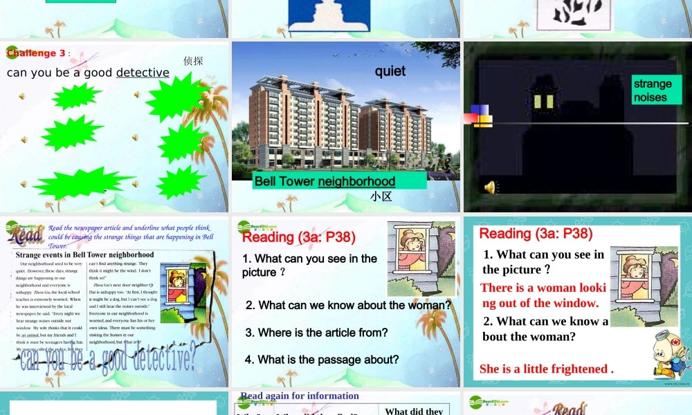 八年级英语上册 Unit 5 It must belong to Carla Section B Period 2课件 北师大版 课件