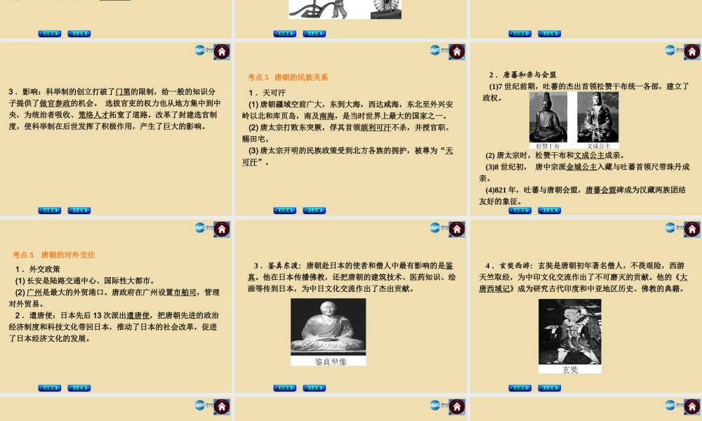 中考历史(繁荣与开放的社会)复习课件2 课件