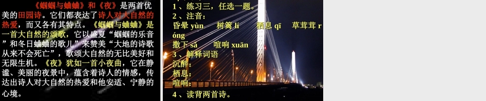 九年级语文上册 14(外国诗两首)课件 鲁教版 课件