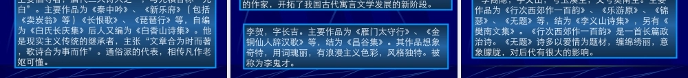 唐诗简介 人教版 课件