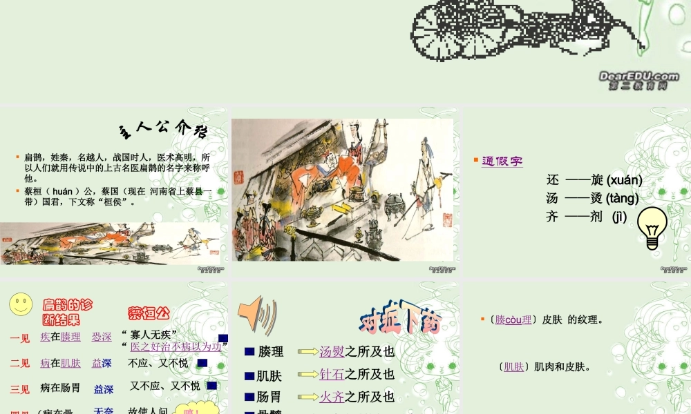 扁鹊见蔡桓公 课件示例二 课件