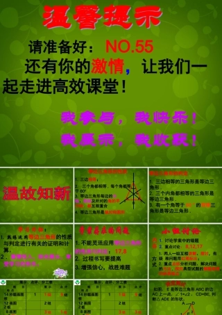八年级数学上册 13.3.2(等边三角形)等边三角形的判定课件 (新版)新人教版 课件