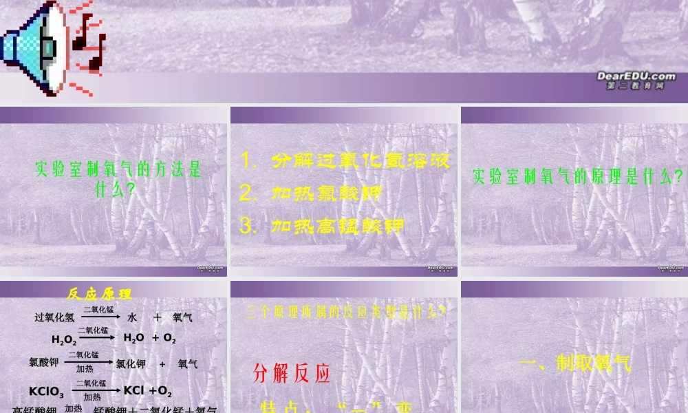 制取氧气 课件示例 课件